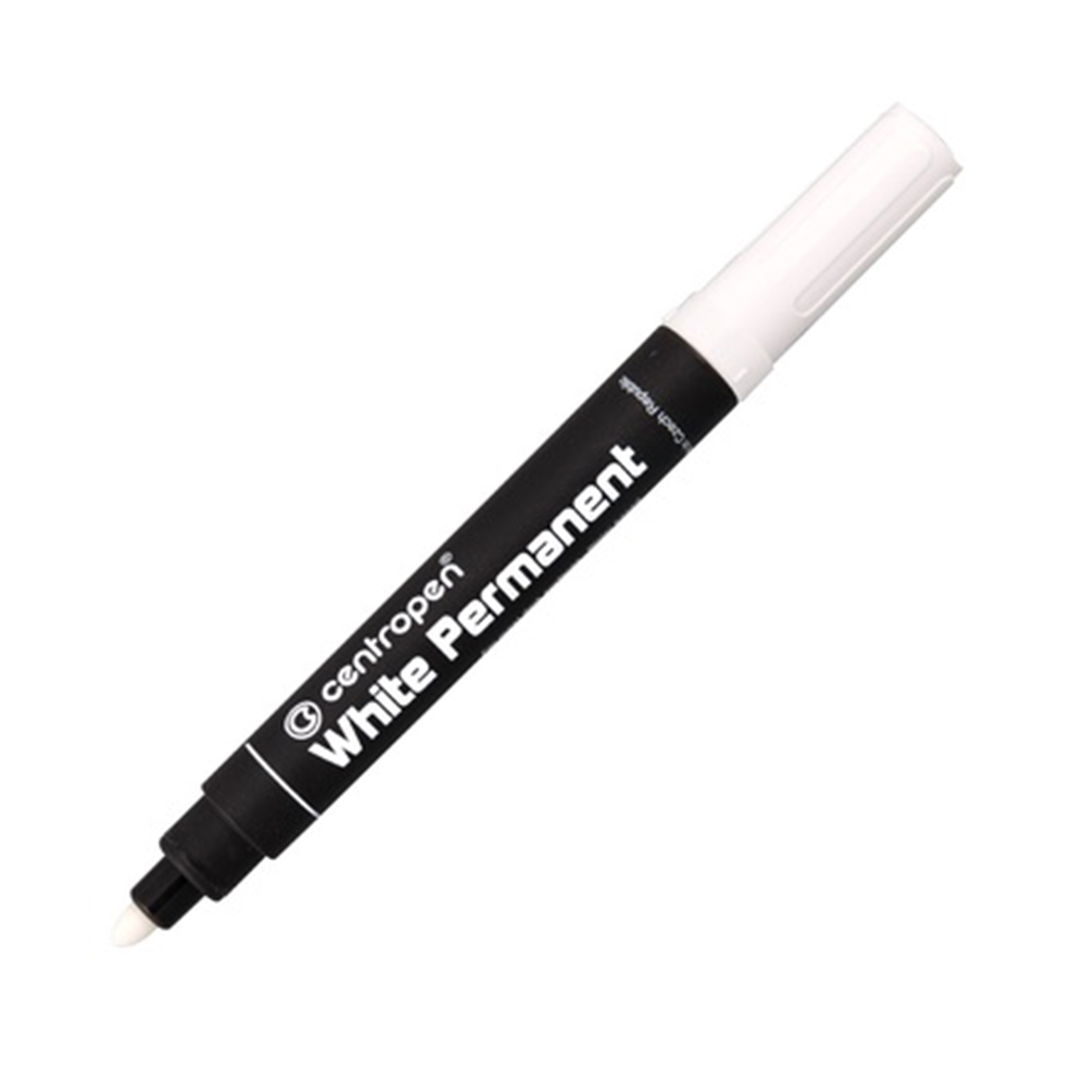 Перманентен маркер CENTROPEN, 2.50, бял, 908586