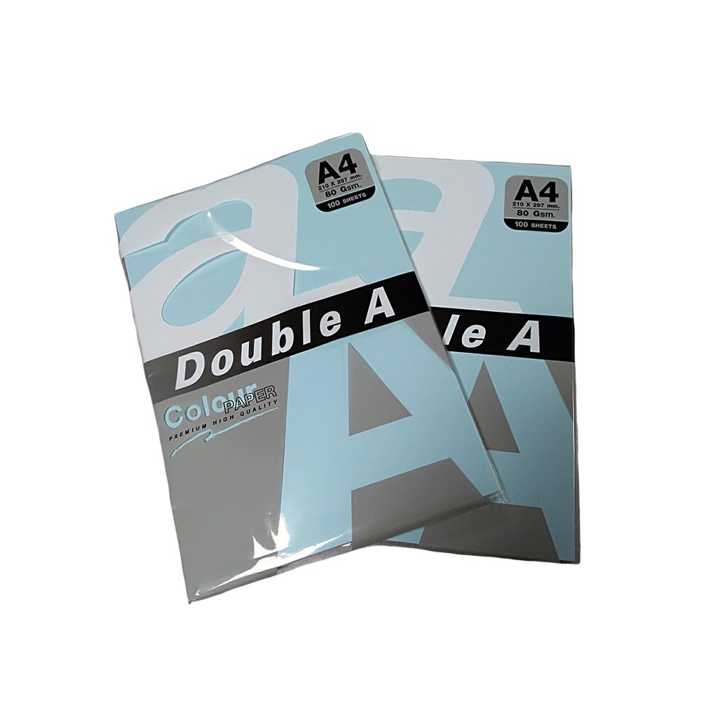 Цв. хартия Double A, 80гр., 100л., Rainbow 3, пастел