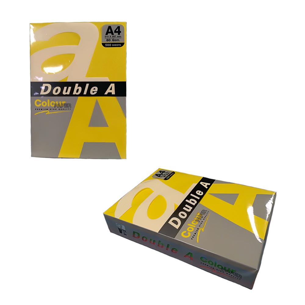 Цв. хартия Double A, 80гр., 500л., Rainbow 5, инт.
