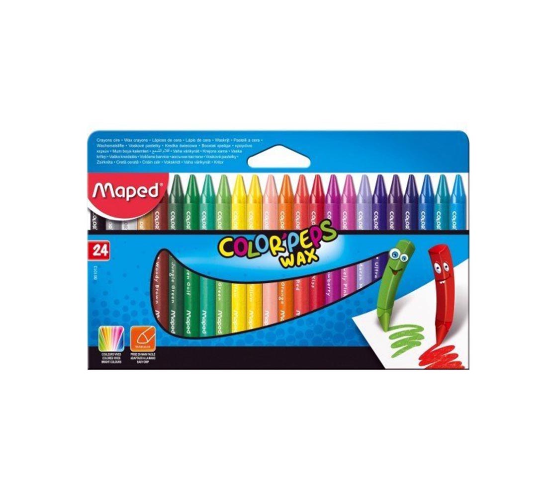 Пастели MAPED ColorPeps Wax, 24цв., 861013