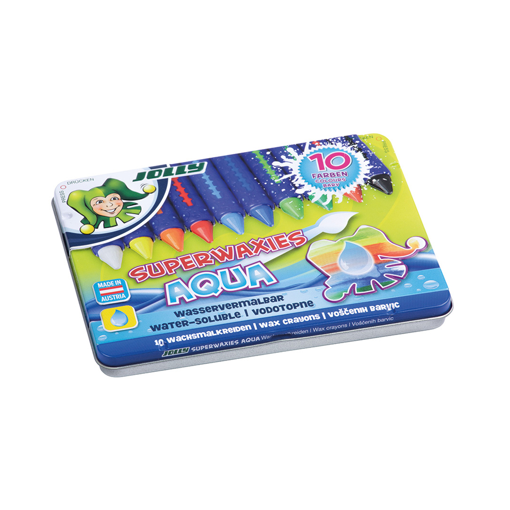 Пастели  JOLLY Wax, 10цв., акварел