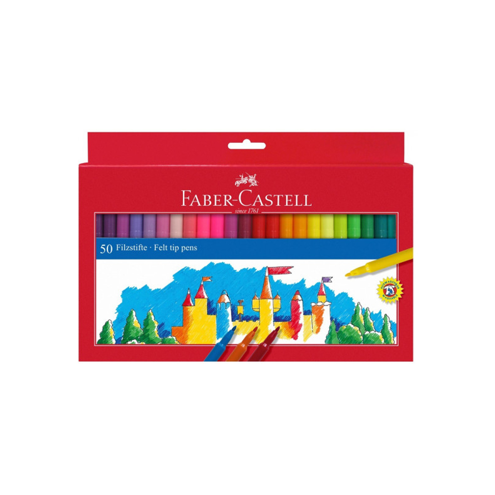 Флумастери Faber-Castell, 50цв.