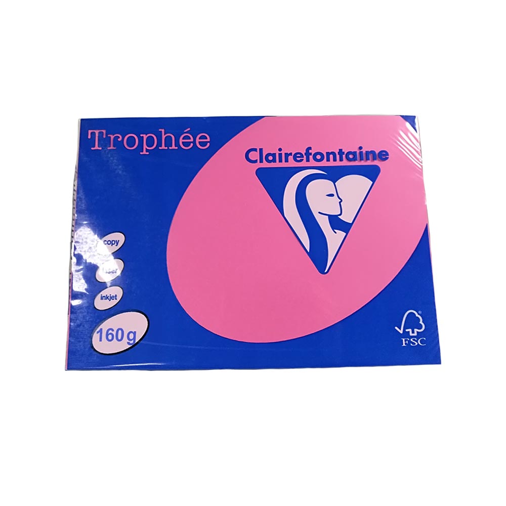 Цв. хартия Clairefontaine А4, 160гр, 1017 i.pink