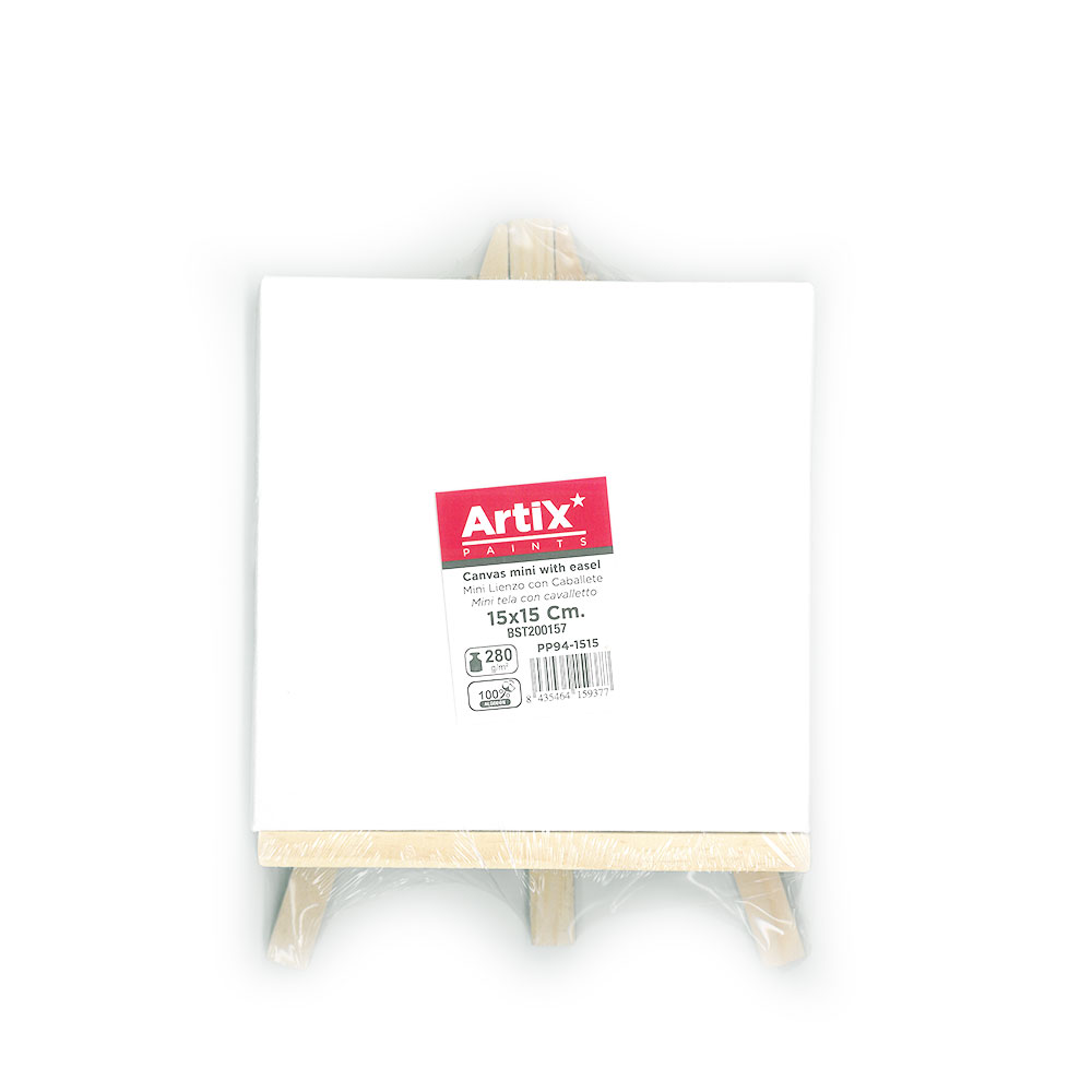 Грундирано платно 15/15 със статив Artix 