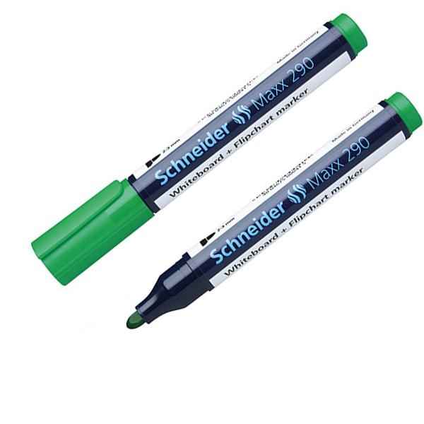 Маркер за б. дъска SCHNEIDER 290, зелен, 129004