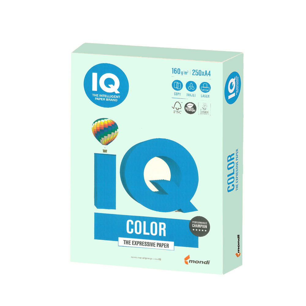 Mondi IQ, А4, 160гр., GN27, green