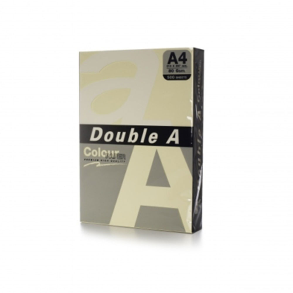 Цв. хартия Double A, 80гр., 500л., Ivory