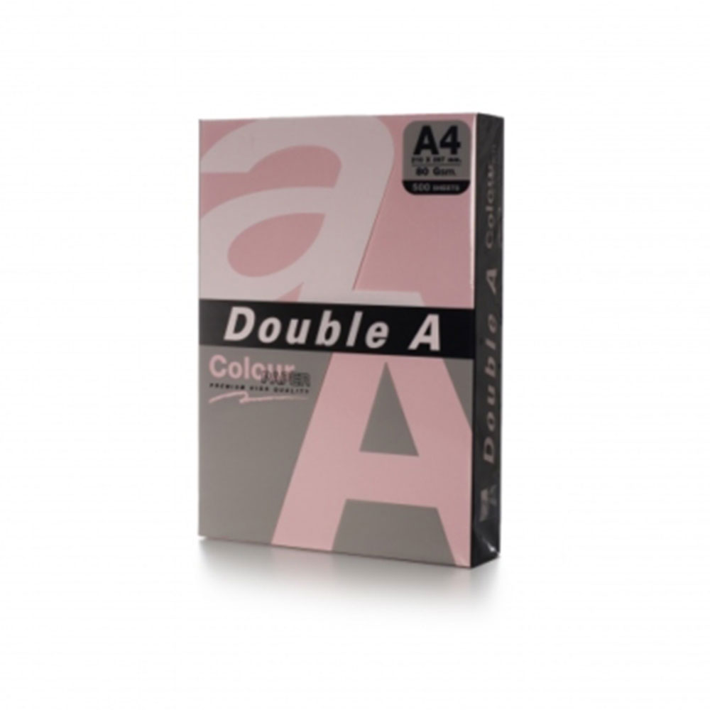 Цв. хартия Double A, 80гр., 500л., Pink