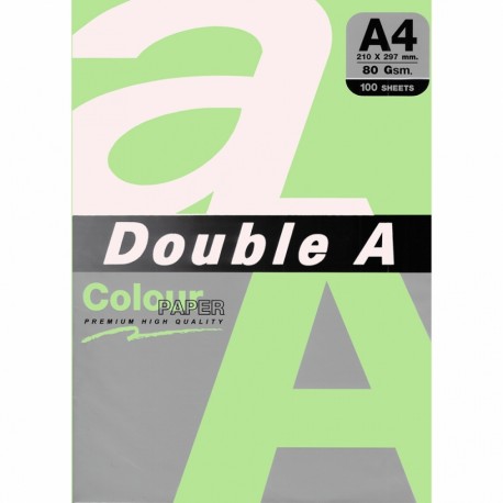 Цв. хартия Double A, 80гр., 100л., Emerald