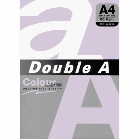 Цв. хартия Double A, 80гр., 100л., Lavender