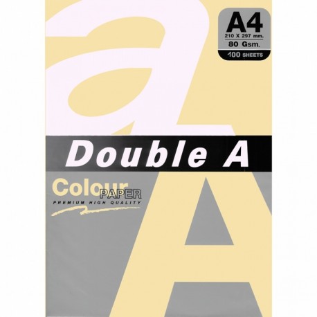 Цв. хартия Double A, 80гр., 100л., Old Rose
