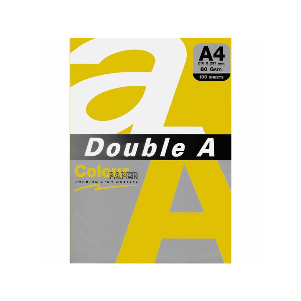 Цв. хартия Double A, 80гр., 100л., Gold
