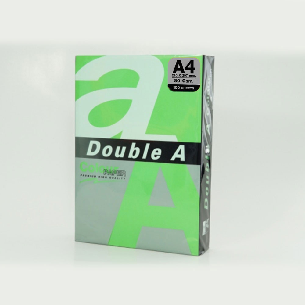Цв. хартия Double A, 80гр., 100л., Parrot