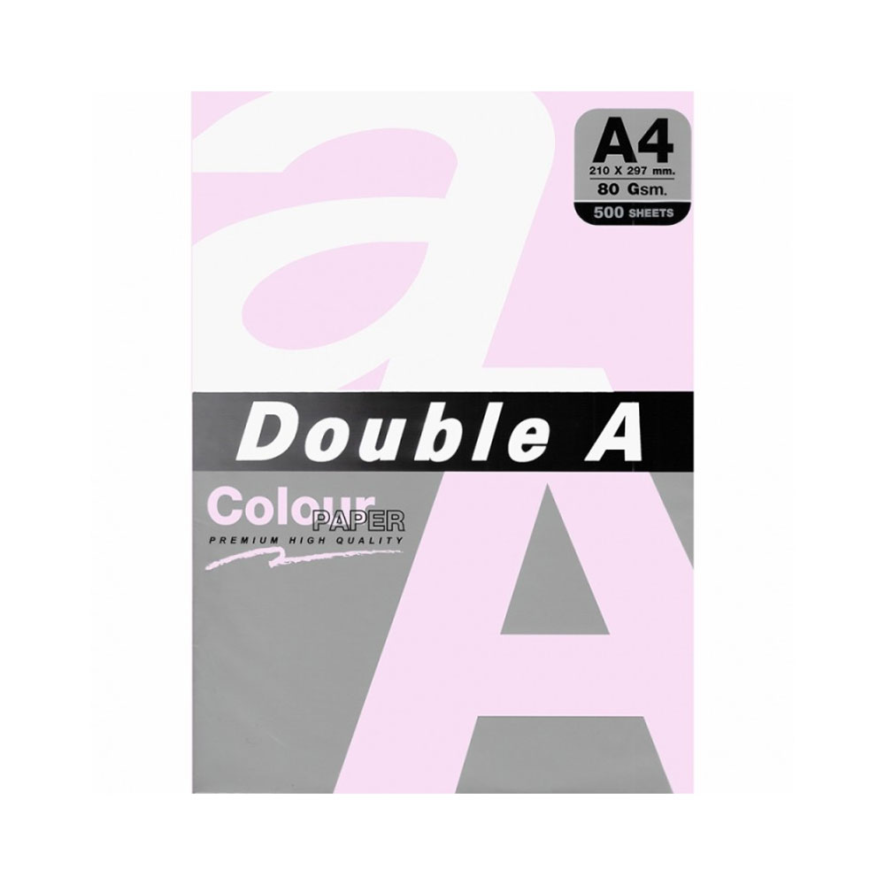Цв. хартия Double A, 80гр., 500л., Flamingo