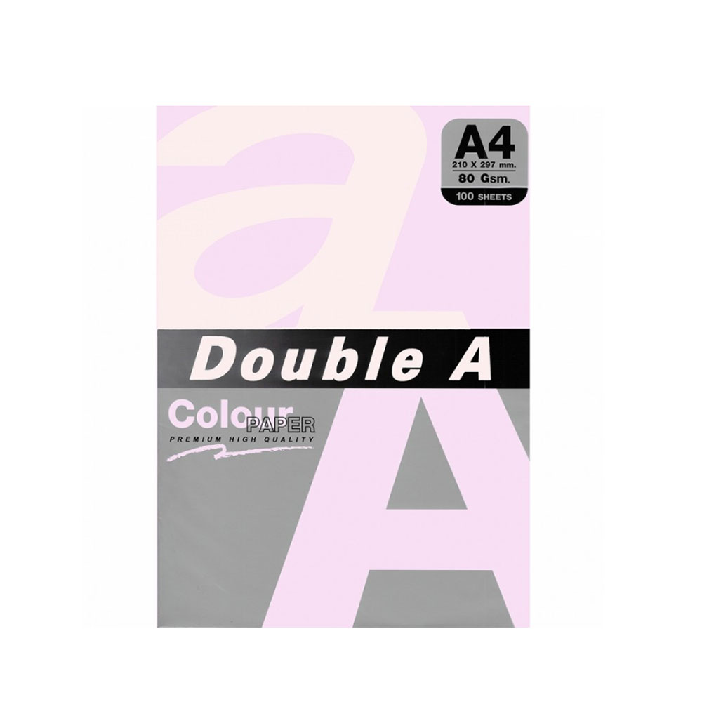 Цв. хартия Double A, 75гр., 100л., Neon Pink