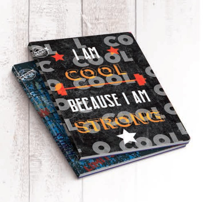 Тетрадка Cool, г.ф., 80л., 80гр., тв.кор., ред, 569
