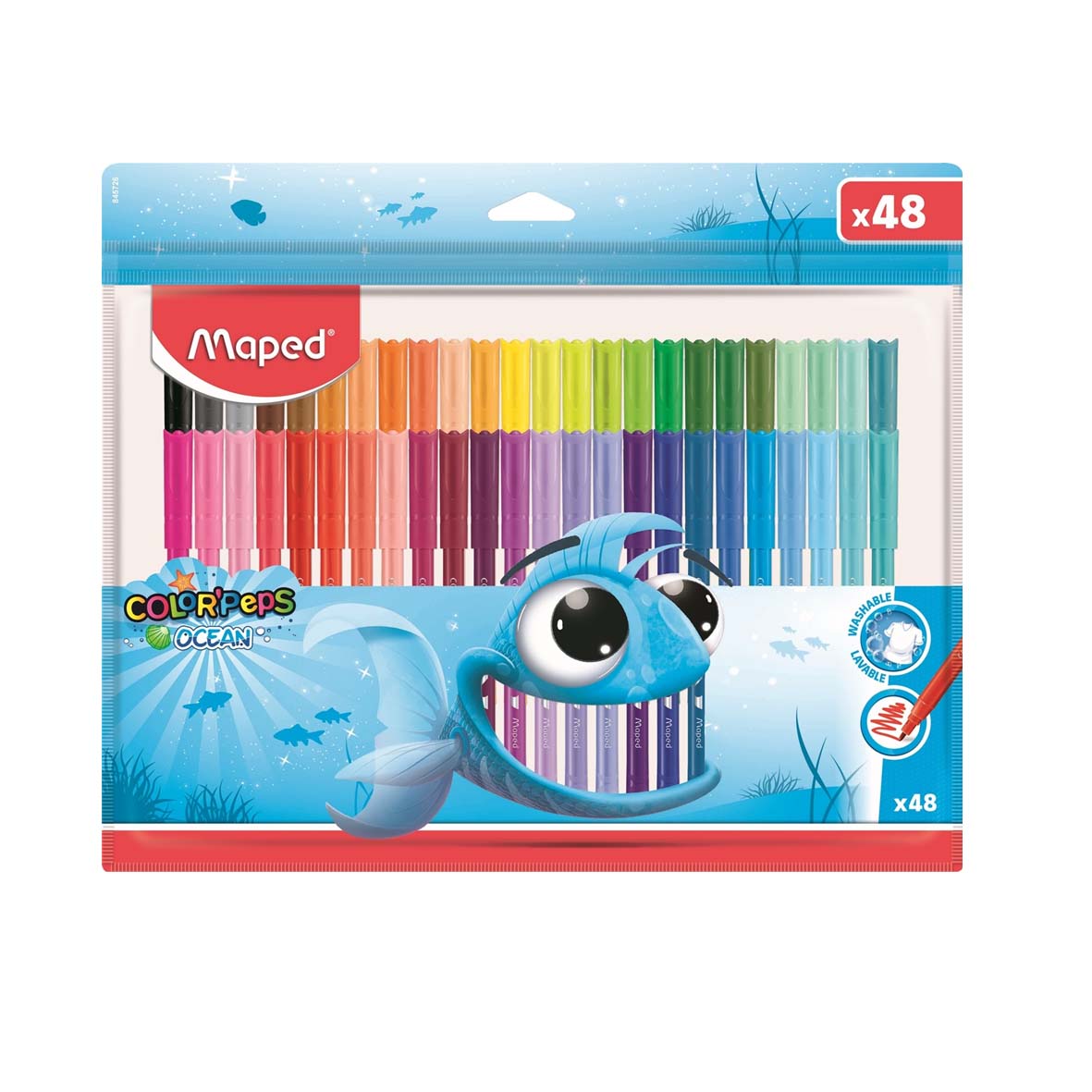 Флумастери MAPED ColorPeps Ocean, 48цв.