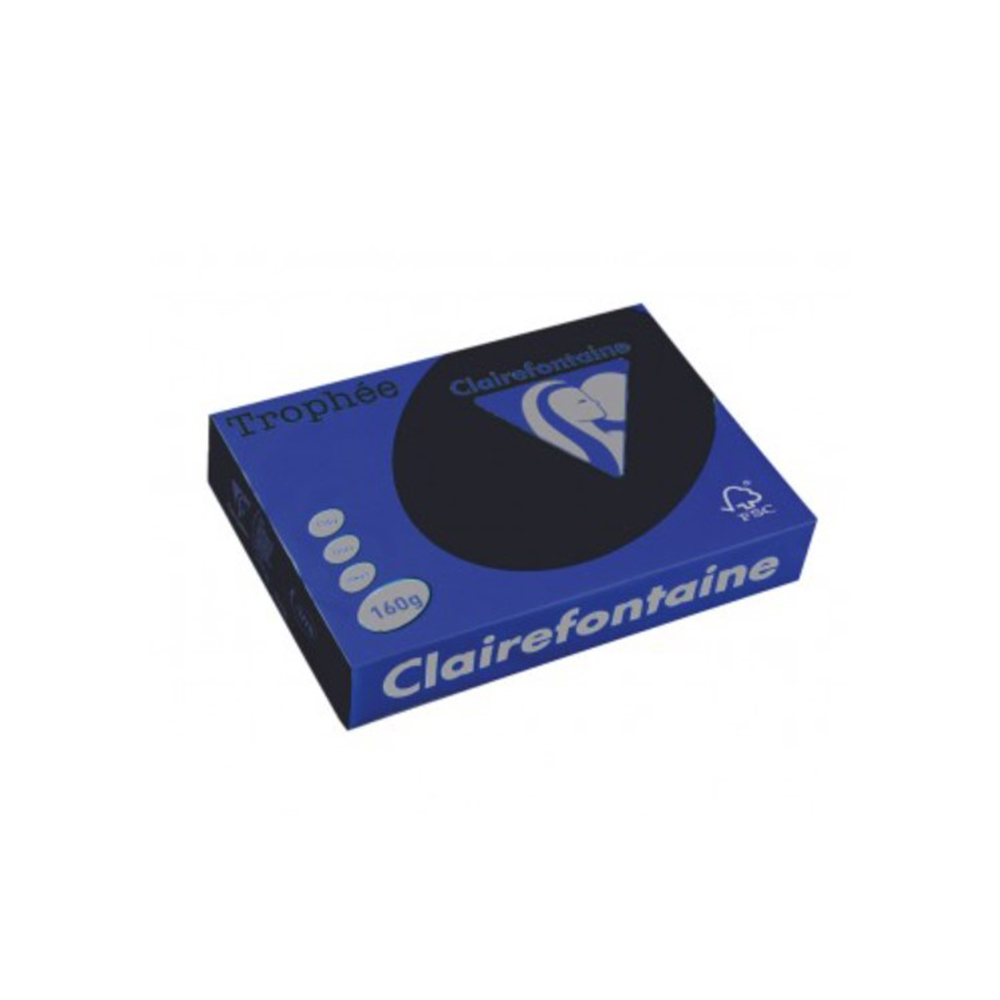 Цв. хартия Clairefontaine А4, 160гр, 1001 black