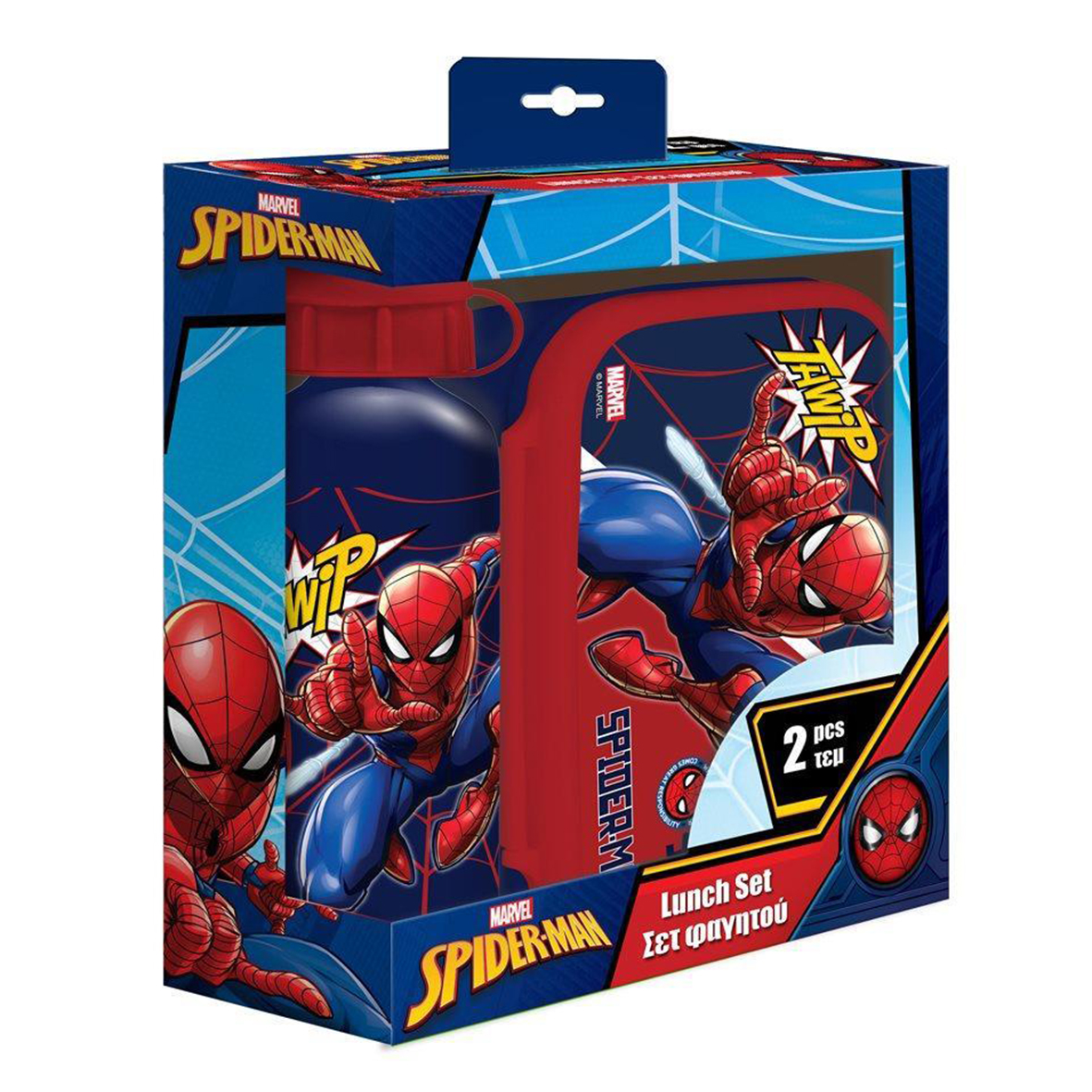 Комплект за хранене 2ч./бутилка+кутия/ MUST, 508790, SPIDER-MAN