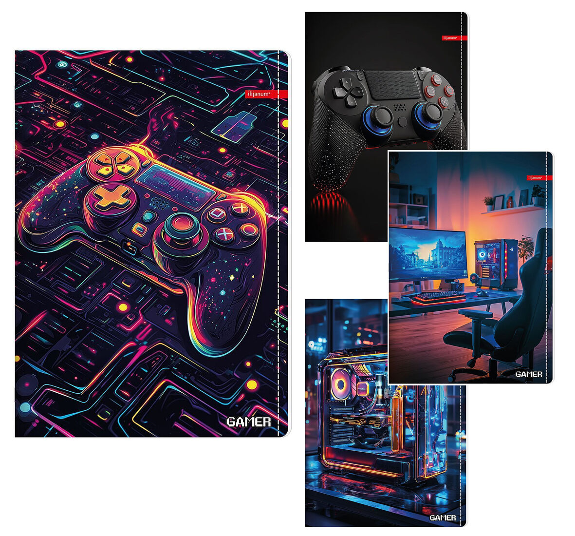 Тетрадка Ilijanum Gamer, г.ф., 60л.,48373