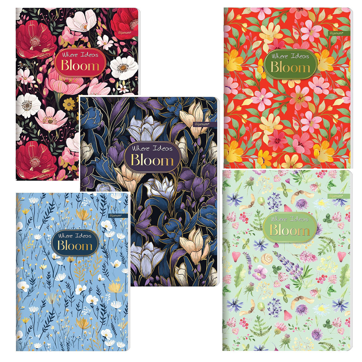 Тетрадка Ilijanum Bloom, м.ф., 60л.,48361