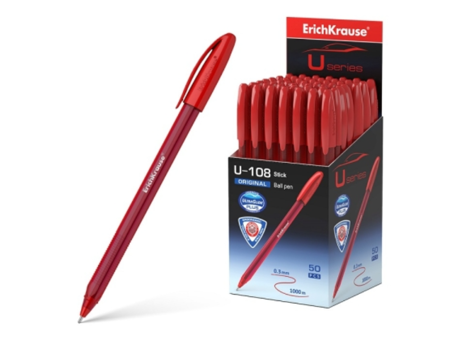Химикал Erich Krause U-108, 47597, 1.0, червен