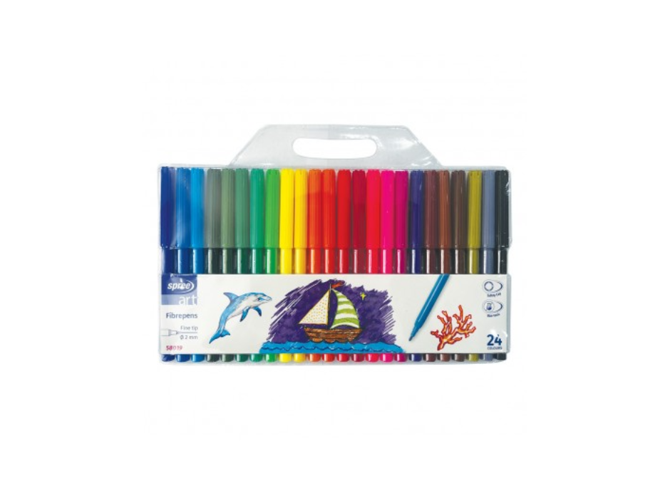 Флумастери SPREE, 24цв., 58019