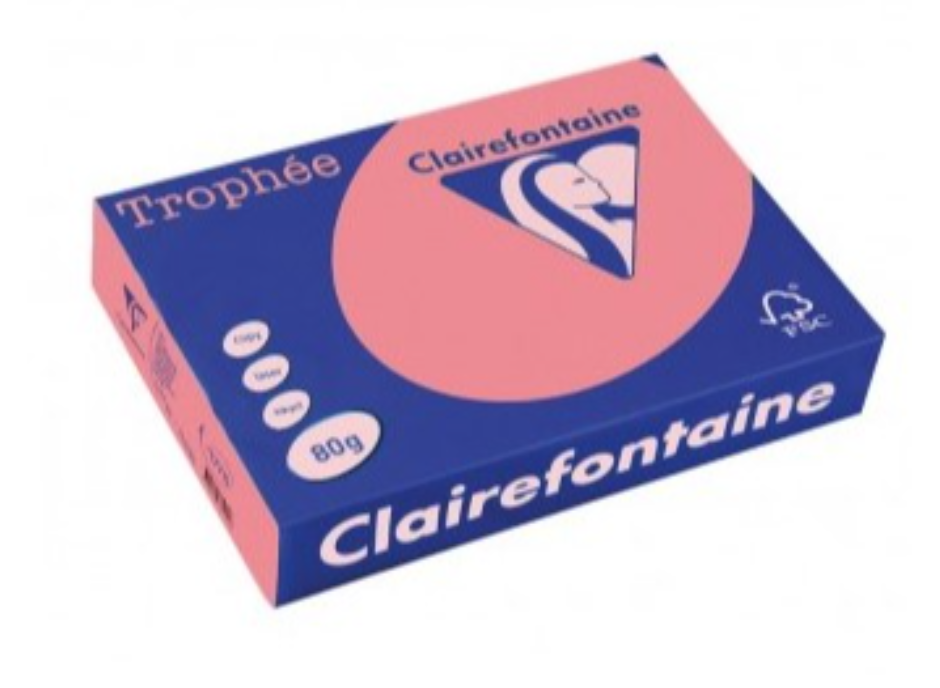Цв. хартия Clairefontaine А4, 80гр, 1970 peach