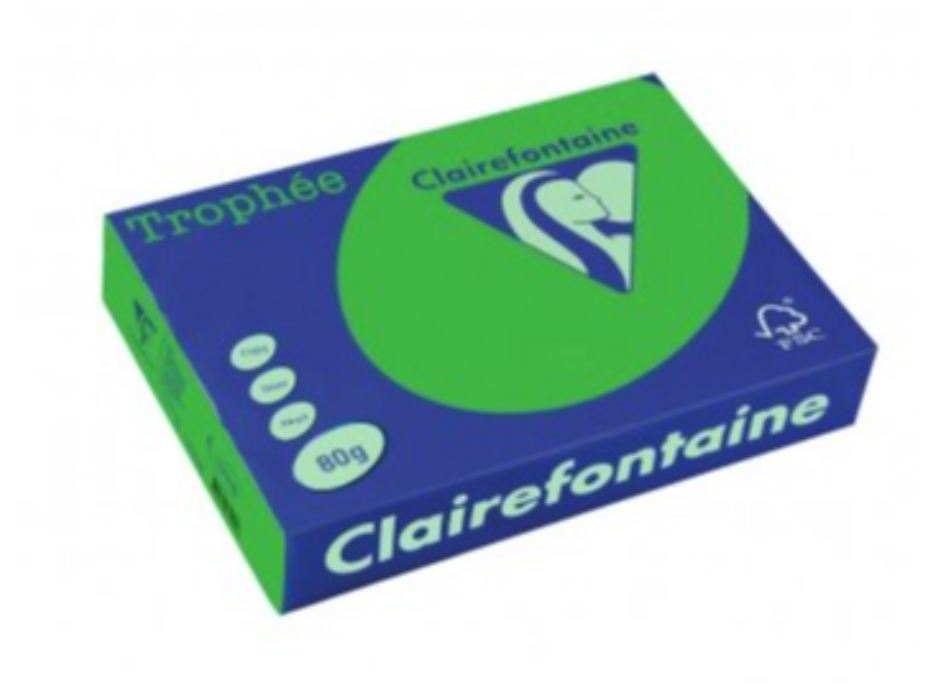 Цв. хартия Clairefontaine А4, 80гр, 1991 green