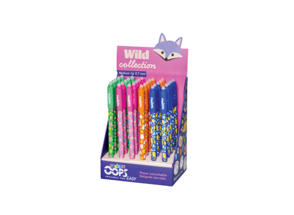 Химикал с гума Carioca Wild, цветни, 44120