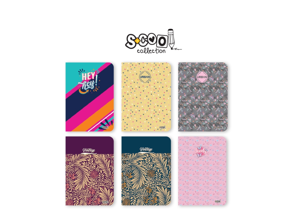 Тетрадка Scool URBAN, г.ф., 60л., м.кв., 38043026/38044426